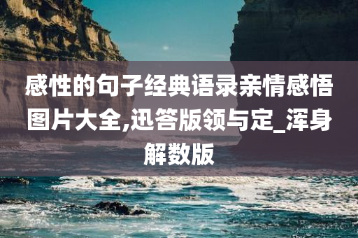 感性的句子经典语录亲情感悟图片大全,迅答版领与定_浑身解数版