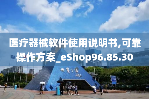 医疗器械软件使用说明书,可靠操作方案_eShop96.85.30