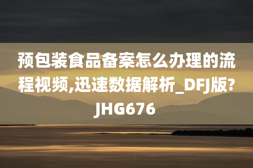 预包装食品备案怎么办理的流程视频,迅速数据解析_DFJ版?JHG676