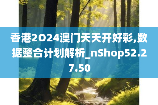 香港2O24澳门天天开好彩,数据整合计划解析_nShop52.27.50