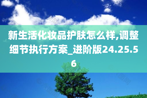 新生活化妆品护肤怎么样,调整细节执行方案_进阶版24.25.56