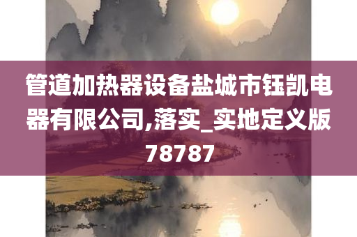 管道加热器设备盐城市钰凯电器有限公司,落实_实地定义版78787