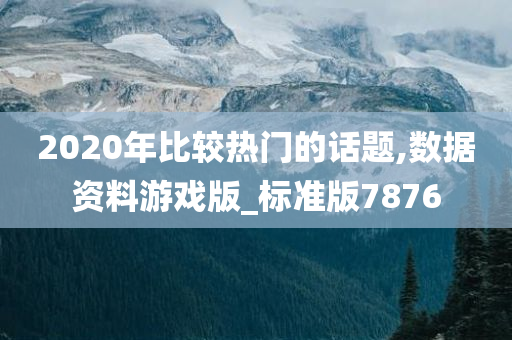 2020年比较热门的话题,数据资料游戏版_标准版7876