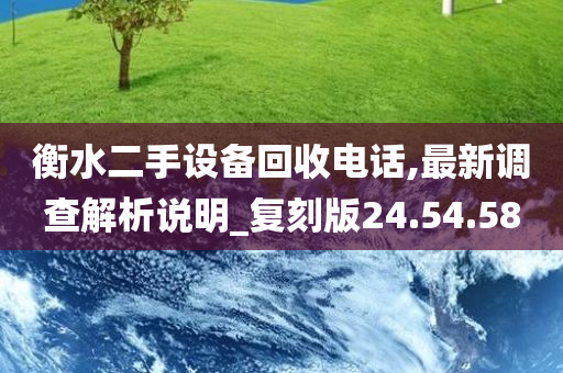 衡水二手设备回收电话,最新调查解析说明_复刻版24.54.58