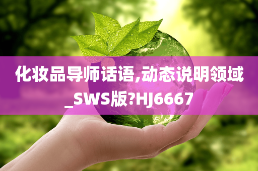 化妆品导师话语,动态说明领域_SWS版?HJ6667