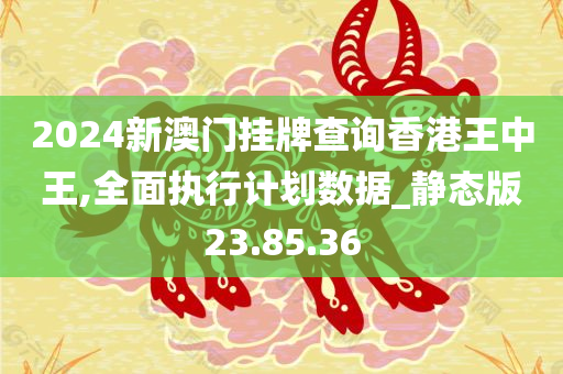 2024新澳门挂牌查询香港王中王,全面执行计划数据_静态版23.85.36