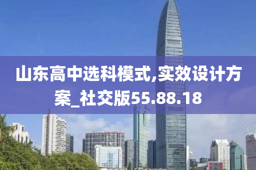 山东高中选科模式,实效设计方案_社交版55.88.18