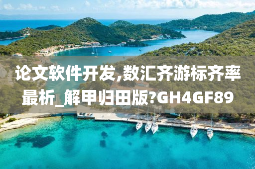 论文软件开发,数汇齐游标齐率最析_解甲归田版?GH4GF89