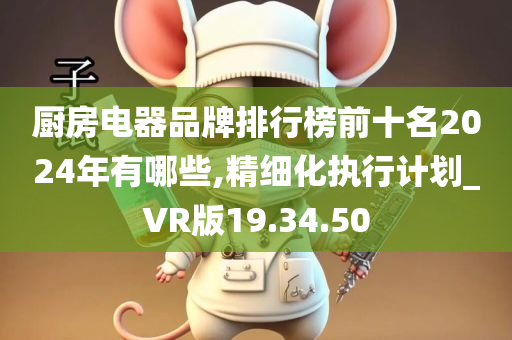 厨房电器品牌排行榜前十名2024年有哪些,精细化执行计划_VR版19.34.50