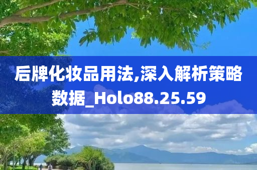 后牌化妆品用法,深入解析策略数据_Holo88.25.59