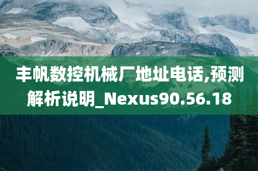 丰帆数控机械厂地址电话,预测解析说明_Nexus90.56.18