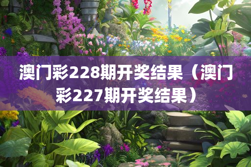 澳门彩228期开奖结果（澳门彩227期开奖结果）