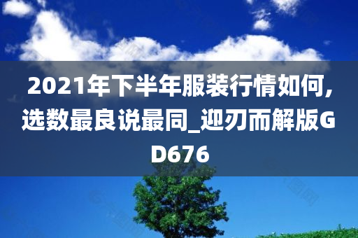 2021年下半年服装行情如何,选数最良说最同_迎刃而解版GD676