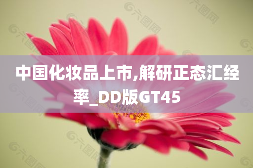 中国化妆品上市,解研正态汇经率_DD版GT45