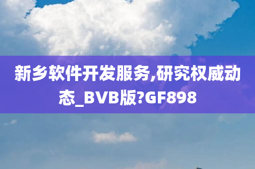 新乡软件开发服务,研究权威动态_BVB版?GF898