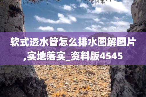 软式透水管怎么排水图解图片,实地落实_资料版4545