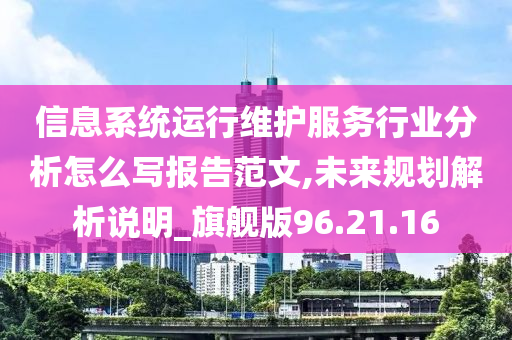 信息系统运行维护服务行业分析怎么写报告范文,未来规划解析说明_旗舰版96.21.16