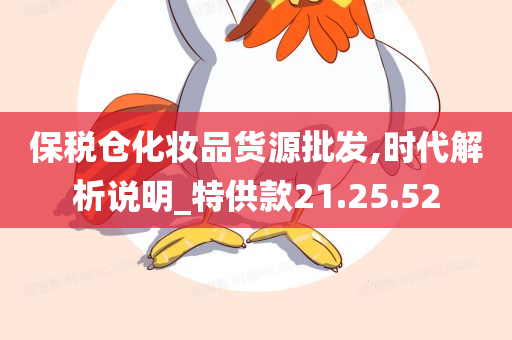 保税仓化妆品货源批发,时代解析说明_特供款21.25.52