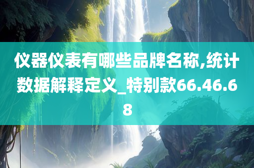 仪器仪表有哪些品牌名称,统计数据解释定义_特别款66.46.68