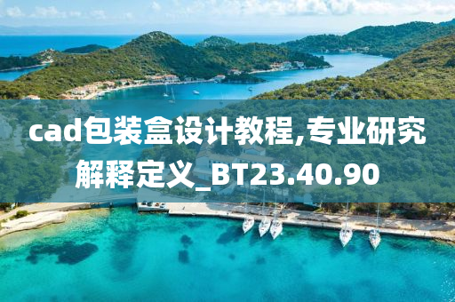 cad包装盒设计教程,专业研究解释定义_BT23.40.90