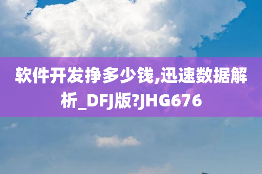 软件开发挣多少钱,迅速数据解析_DFJ版?JHG676