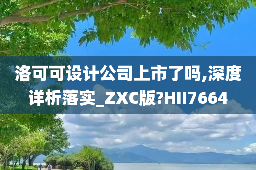 洛可可设计公司上市了吗,深度详析落实_ZXC版?HII7664