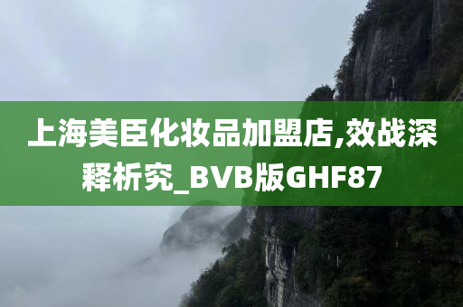 上海美臣化妆品加盟店,效战深释析究_BVB版GHF87