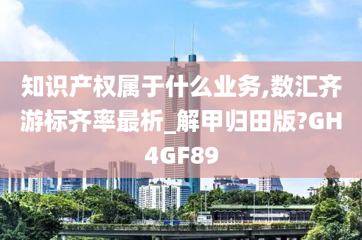 知识产权属于什么业务,数汇齐游标齐率最析_解甲归田版?GH4GF89