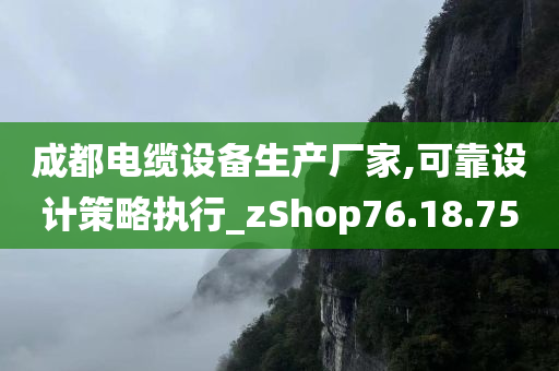 成都电缆设备生产厂家,可靠设计策略执行_zShop76.18.75