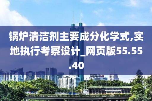 锅炉清洁剂主要成分化学式,实地执行考察设计_网页版55.55.40