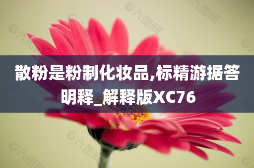 散粉是粉制化妆品,标精游据答明释_解释版XC76