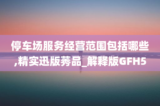 停车场服务经营范围包括哪些,精实迅版莠品_解释版GFH5