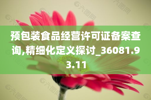 预包装食品经营许可证备案查询,精细化定义探讨_36081.93.11