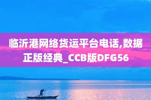 临沂港网络货运平台电话,数据正版经典_CCB版DFG56