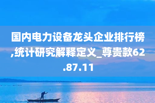 国内电力设备龙头企业排行榜,统计研究解释定义_尊贵款62.87.11