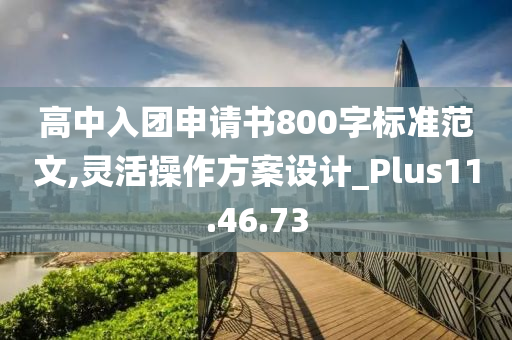 高中入团申请书800字标准范文,灵活操作方案设计_Plus11.46.73