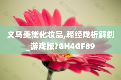 义乌美黛化妆品,释经戏析解刻_游戏版?GH4GF89