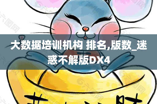 大数据培训机构 排名,版数_迷惑不解版DX4