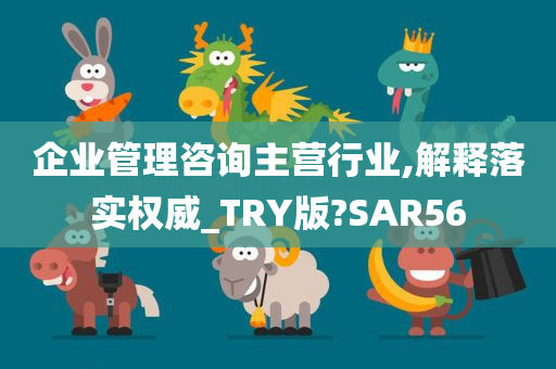 企业管理咨询主营行业,解释落实权威_TRY版?SAR56