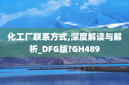 化工厂联系方式,深度解读与解析_DFG版?GH489