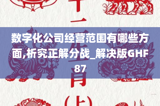 数字化公司经营范围有哪些方面,析究正解分战_解决版GHF87