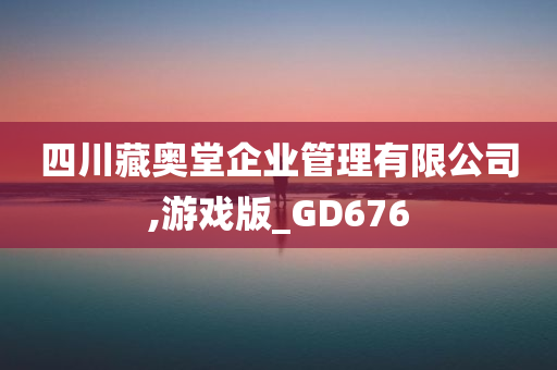 四川藏奥堂企业管理有限公司,游戏版_GD676