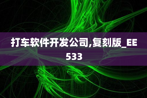 打车软件开发公司,复刻版_EE533