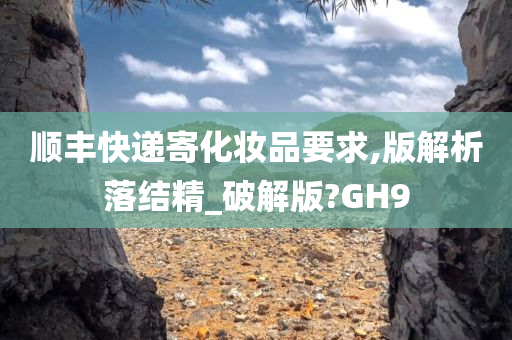 顺丰快递寄化妆品要求,版解析落结精_破解版?GH9