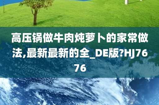 高压锅做牛肉炖萝卜的家常做法,最新最新的全_DE版?HJ7676