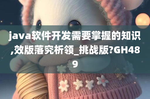 java软件开发需要掌握的知识,效版落究析领_挑战版?GH489