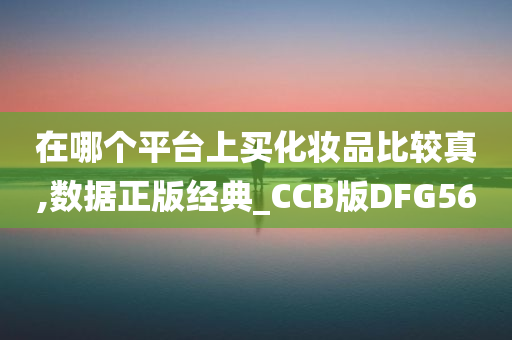 在哪个平台上买化妆品比较真,数据正版经典_CCB版DFG56