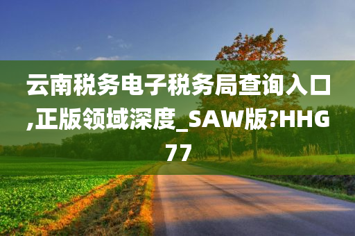 云南税务电子税务局查询入口,正版领域深度_SAW版?HHG77