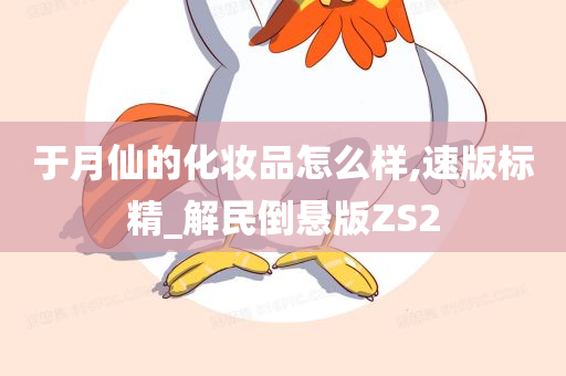 于月仙的化妆品怎么样,速版标精_解民倒悬版ZS2