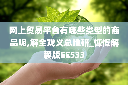 网上贸易平台有哪些类型的商品呢,解全戏义总地研_慷慨解囊版EE533